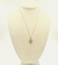 Load image into Gallery viewer, 18K Rose Gold Diamond Cross Pendant