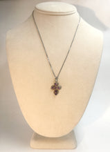 Load image into Gallery viewer, Amythyst Cross Pendant set in Silver
